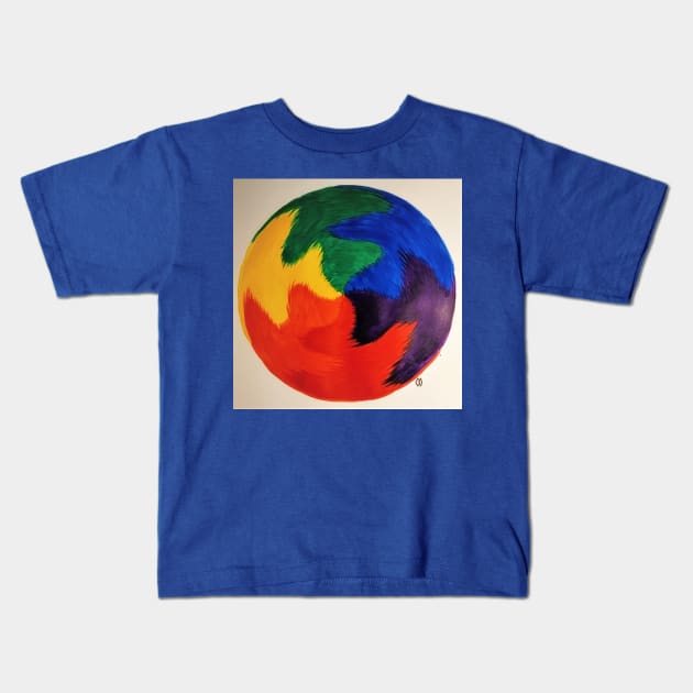 Color Swirl Kids T-Shirt by Matt Starr Fine Art